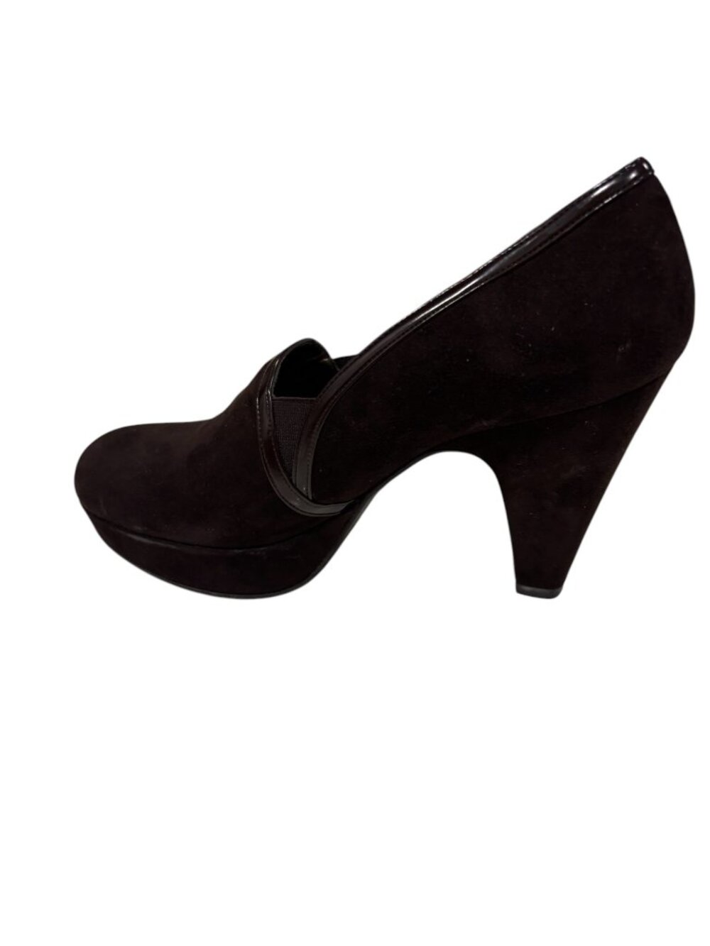 Stuart Weitzman Brown Leather Platform Pumps Heels Womens 7M Classic - Picture 8 of 10